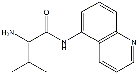 2-amino-3-methyl-N-quinolin-5-ylbutanamide 化学構造式