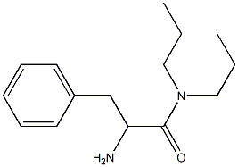 2-amino-3-phenyl-N,N-dipropylpropanamide Structure