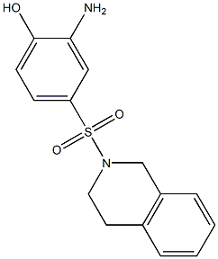 2-amino-4-(1,2,3,4-tetrahydroisoquinoline-2-sulfonyl)phenol Struktur