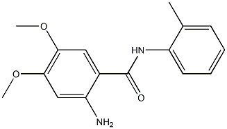 2-amino-4,5-dimethoxy-N-(2-methylphenyl)benzamide Structure