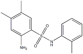 2-amino-4,5-dimethyl-N-(2-methylphenyl)benzene-1-sulfonamide Structure