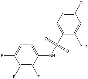 2-amino-4-chloro-N-(2,3,4-trifluorophenyl)benzene-1-sulfonamide|