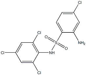  2-amino-4-chloro-N-(2,4,6-trichlorophenyl)benzene-1-sulfonamide