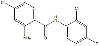 2-amino-4-chloro-N-(2-chloro-4-fluorophenyl)benzamide Structure