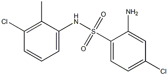 2-amino-4-chloro-N-(3-chloro-2-methylphenyl)benzene-1-sulfonamide Structure