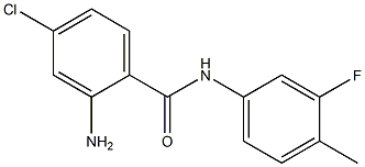 2-amino-4-chloro-N-(3-fluoro-4-methylphenyl)benzamide Struktur