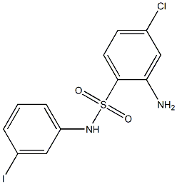  2-amino-4-chloro-N-(3-iodophenyl)benzene-1-sulfonamide