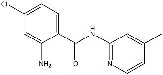 2-amino-4-chloro-N-(4-methylpyridin-2-yl)benzamide,,结构式