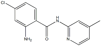  2-amino-4-chloro-N-(4-methylpyridin-2-yl)benzamide