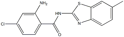 2-amino-4-chloro-N-(6-methyl-1,3-benzothiazol-2-yl)benzamide|