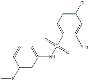 2-amino-4-chloro-N-[3-(methylsulfanyl)phenyl]benzene-1-sulfonamide Structure