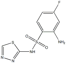 2-amino-4-fluoro-N-(1,3,4-thiadiazol-2-yl)benzene-1-sulfonamide