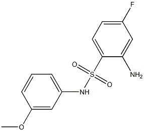 2-amino-4-fluoro-N-(3-methoxyphenyl)benzene-1-sulfonamide