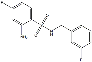 2-amino-4-fluoro-N-[(3-fluorophenyl)methyl]benzene-1-sulfonamide