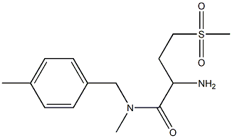 2-amino-4-methanesulfonyl-N-methyl-N-[(4-methylphenyl)methyl]butanamide