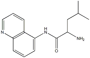 2-amino-4-methyl-N-quinolin-5-ylpentanamide 结构式