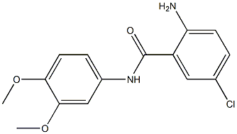 2-amino-5-chloro-N-(3,4-dimethoxyphenyl)benzamide 结构式