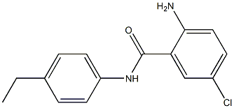 2-amino-5-chloro-N-(4-ethylphenyl)benzamide Structure
