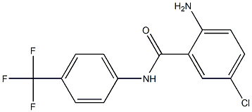 2-amino-5-chloro-N-[4-(trifluoromethyl)phenyl]benzamide,,结构式