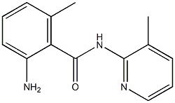 2-amino-6-methyl-N-(3-methylpyridin-2-yl)benzamide,,结构式