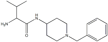 2-amino-N-(1-benzylpiperidin-4-yl)-3-methylbutanamide Struktur