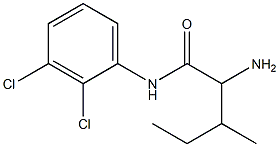 2-amino-N-(2,3-dichlorophenyl)-3-methylpentanamide 化学構造式