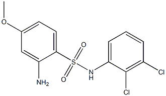 2-amino-N-(2,3-dichlorophenyl)-4-methoxybenzene-1-sulfonamide Struktur