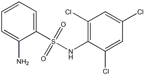 2-amino-N-(2,4,6-trichlorophenyl)benzene-1-sulfonamide 结构式