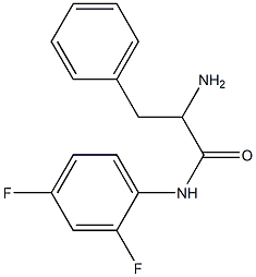 2-amino-N-(2,4-difluorophenyl)-3-phenylpropanamide Struktur