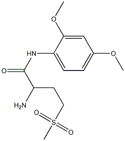 2-amino-N-(2,4-dimethoxyphenyl)-4-methanesulfonylbutanamide|