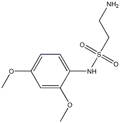 2-amino-N-(2,4-dimethoxyphenyl)ethane-1-sulfonamide Structure