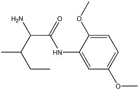 2-amino-N-(2,5-dimethoxyphenyl)-3-methylpentanamide Structure