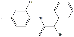 2-amino-N-(2-bromo-4-fluorophenyl)-2-phenylacetamide 结构式