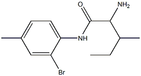  2-amino-N-(2-bromo-4-methylphenyl)-3-methylpentanamide