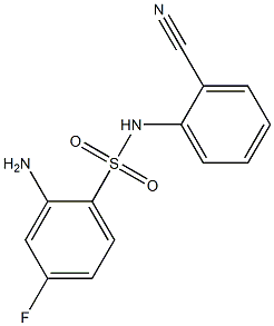 2-amino-N-(2-cyanophenyl)-4-fluorobenzene-1-sulfonamide