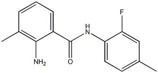 2-amino-N-(2-fluoro-4-methylphenyl)-3-methylbenzamide 结构式