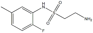 2-amino-N-(2-fluoro-5-methylphenyl)ethane-1-sulfonamide Struktur