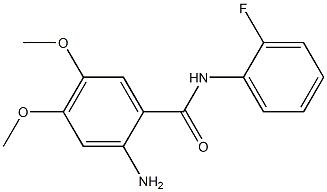 2-amino-N-(2-fluorophenyl)-4,5-dimethoxybenzamide Struktur