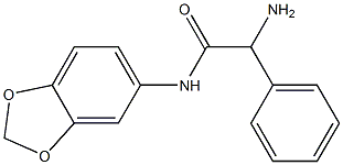 2-amino-N-(2H-1,3-benzodioxol-5-yl)-2-phenylacetamide Structure