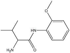2-amino-N-(2-methoxyphenyl)-3-methylbutanamide,,结构式