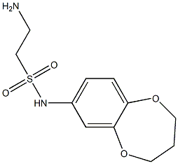 2-amino-N-(3,4-dihydro-2H-1,5-benzodioxepin-7-yl)ethane-1-sulfonamide