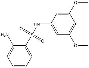 2-amino-N-(3,5-dimethoxyphenyl)benzene-1-sulfonamide Struktur