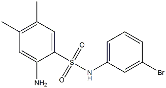 2-amino-N-(3-bromophenyl)-4,5-dimethylbenzene-1-sulfonamide Structure