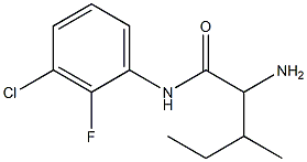 2-amino-N-(3-chloro-2-fluorophenyl)-3-methylpentanamide Structure