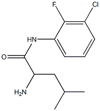 2-amino-N-(3-chloro-2-fluorophenyl)-4-methylpentanamide Structure