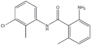 2-amino-N-(3-chloro-2-methylphenyl)-6-methylbenzamide 化学構造式