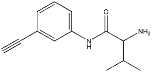 2-amino-N-(3-ethynylphenyl)-3-methylbutanamide Structure