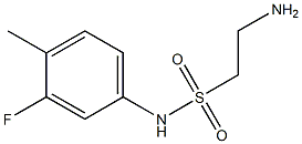 2-amino-N-(3-fluoro-4-methylphenyl)ethanesulfonamide Structure