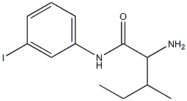 2-amino-N-(3-iodophenyl)-3-methylpentanamide,,结构式