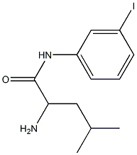 2-amino-N-(3-iodophenyl)-4-methylpentanamide 化学構造式